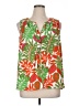 Rose + Olive Green Sleeveless Blouse Size 1X - photo 1