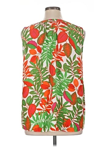 Rose + Olive Sleeveless Blouse (view 2)