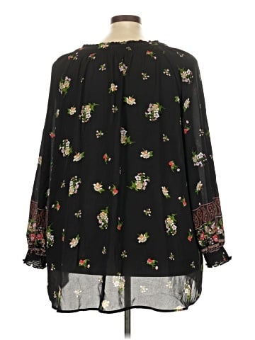 Woman Within 3/4 Sleeve Blouse (view 2)