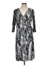 Mlle Gabrielle Print Silver Cocktail Dress Size L - photo 1