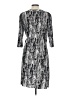 Mlle Gabrielle Print Silver Cocktail Dress Size L - photo 2