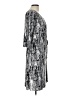 Mlle Gabrielle Print Silver Cocktail Dress Size L - photo 4