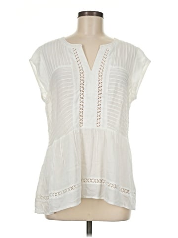 Pale Sky Short Sleeve Blouse (view 1)