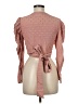 LUCCA Pink 3/4 Sleeve Blouse Size M - photo 2