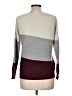 Evolution by Cyrus Color Block Burgundy Pullover Sweater Size M - photo 2
