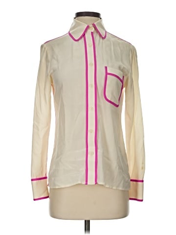 Tucker Long Sleeve Silk Top (view 1)