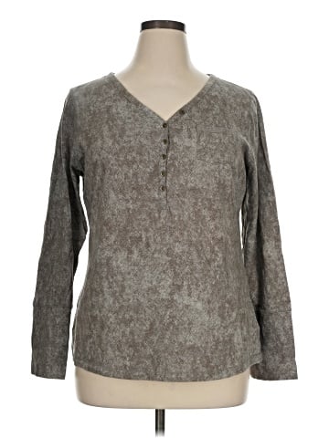 Ruff Hewn Long Sleeve Blouse (view 1)