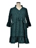 Unbranded 100% Polyester Polka Dots Teal Casual Dress Size XL - photo 1