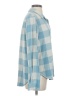 Dylan Checkered-gingham Blue Long Sleeve Button-Down Shirt Size XS - photo 4