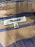 Madewell Stripes Blue Short Sleeve Button-Down Shirt Size M - photo 7
