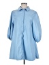 Dolce Cabo Blue 3/4 Sleeve Button-Down Shirt Size M - photo 1