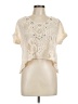 Willow & Clay Ivory Short Sleeve Blouse Size L - photo 1