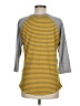 Lularoe Stripes Yellow 3/4 Sleeve T-Shirt Size M - photo 2