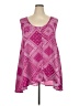 Woman Within 100% Polyester Pink Sleeveless Blouse Size 30 (3X) - photo 1