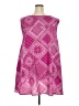 Woman Within 100% Polyester Pink Sleeveless Blouse Size 30 (3X) - photo 2
