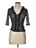 oasis 100% Polyamide Black 3/4 Sleeve Top Size 12 - photo 1