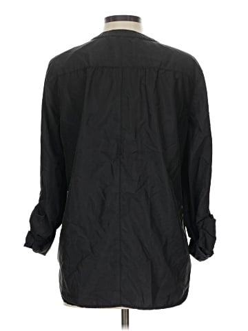 Max Studio 3/4 Sleeve Button-Down Shirt (view 2)