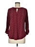Cure Burgundy 3/4 Sleeve Blouse Size M - photo 1