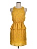 Everly 100% Polyester Yellow Casual Dress Size M - photo 1