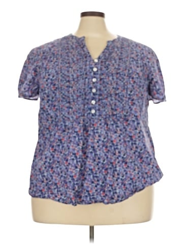 Woman Within Short Sleeve Blouse (view 1)