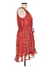 Bebop 100% Polyester Paisley Red Casual Dress Size L - photo 4