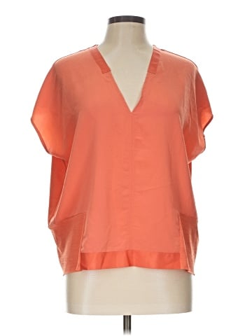 Zara W&B Collection Short Sleeve Blouse (view 1)