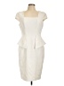 Zara Basic 100% Polyester Ivory Cocktail Dress Size L - photo 1