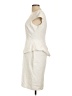 Zara Basic 100% Polyester Ivory Cocktail Dress Size L - photo 5