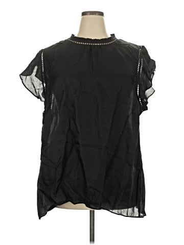 City Chic Short Sleeve Blouse (view 1)