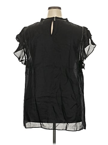 City Chic Short Sleeve Blouse (view 2)