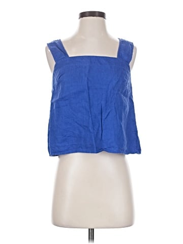 Madewell 100% Linen Cross-Back Sleeveless Top (view 1)