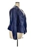 Hal Rubenstein 100% Leather Blue Blazer Size 3X - photo 4
