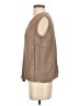 Eileen Fisher Brown Sleeveless Button-Down Shirt Size 1 - photo 5
