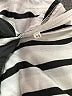 Unbranded Stripes White 3/4 Sleeve T-Shirt Size M - photo 7