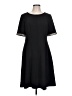 Eliza J Solid Black Casual Dress Size 12 - photo 1