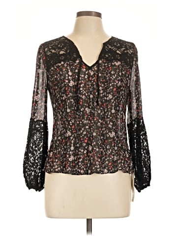 Rebecca Taylor Long Sleeve Silk Top (view 1)