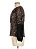 Rebecca Taylor 100% Silk Black Long Sleeve Silk Top Size 10 - photo 5