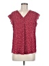 Fun2Fun 100% Polyester Burgundy Short Sleeve Blouse Size M - photo 1