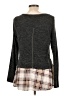 Doe & Rae Gray Long Sleeve Top Size L - photo 2
