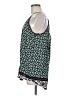Solitaire 100% Rayon Green Sleeveless Blouse Size M - photo 5