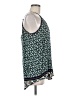 Solitaire 100% Rayon Green Sleeveless Blouse Size M - photo 4