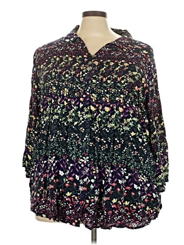 Woman Within 3/4 Sleeve Blouse (view 1)