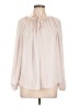 Jennifer Lopez 100% Polyester Ivory Long Sleeve Blouse Size L - photo 1