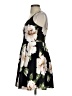 Soprano Floral Black Cocktail Dress Size S - photo 5