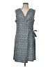 Dana Buchman Paisley Blue Casual Dress Size L - photo 1