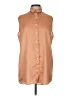 American Apparel 100% Polyester Tan Sleeveless Blouse Size Med - Lg - photo 1