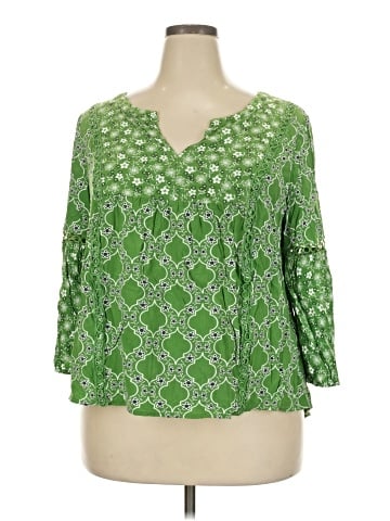 Crown & Ivy 3/4 Sleeve Blouse (view 1)