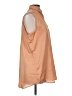 American Apparel 100% Polyester Tan Sleeveless Blouse Size Med - Lg - photo 4