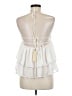 Let Me Be 100% Polyester Ivory Sleeveless Blouse Size M - photo 2