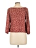 Self Esteem Burgundy Long Sleeve Blouse Size L - photo 2